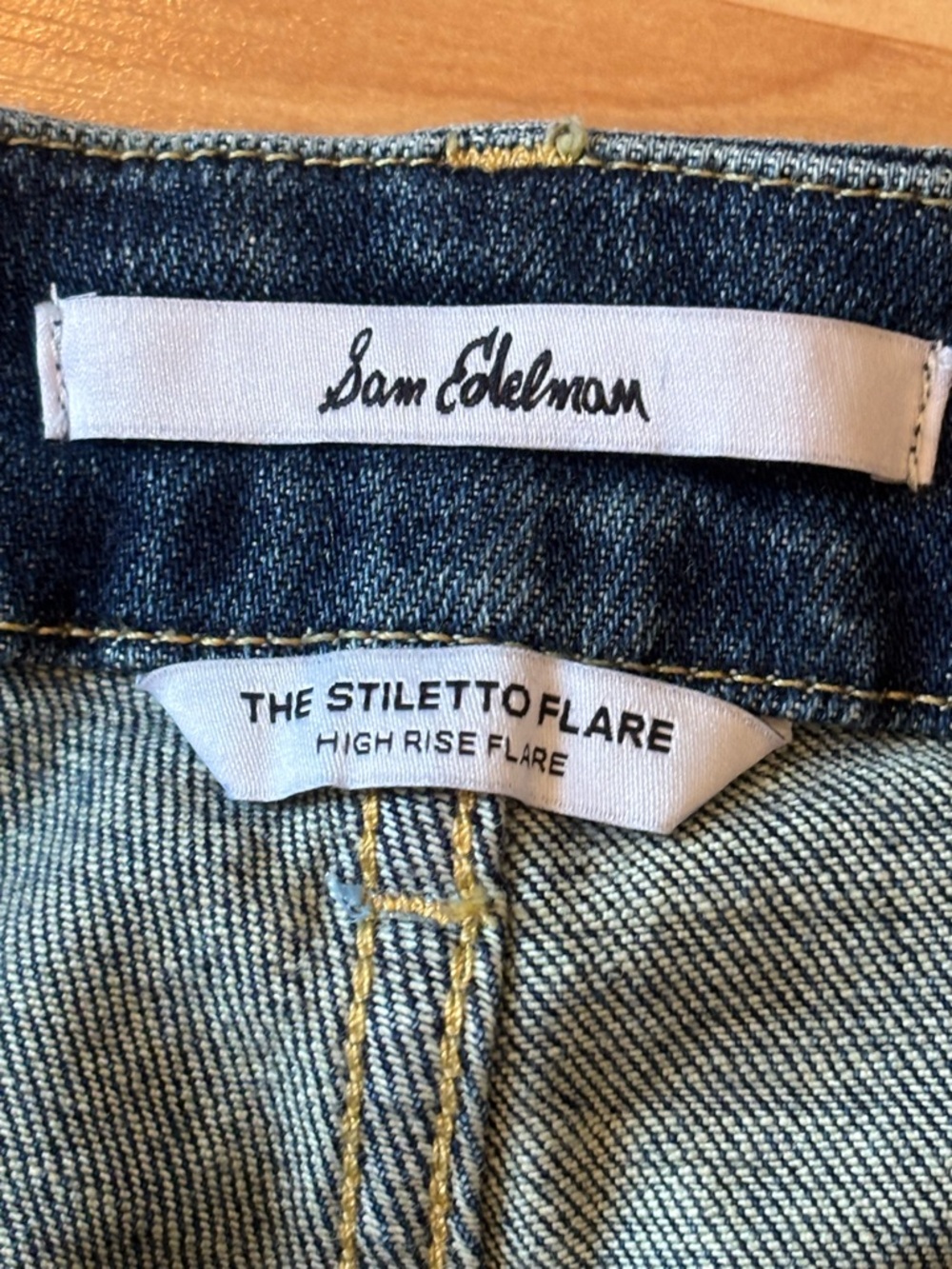Sam Edelman High Rise Flare Jeans - Picture 11 of 11